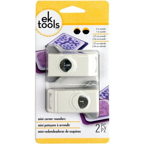 EK TOOLS Mini Corner Rounder Punches 2 Pack (.5" & 1")