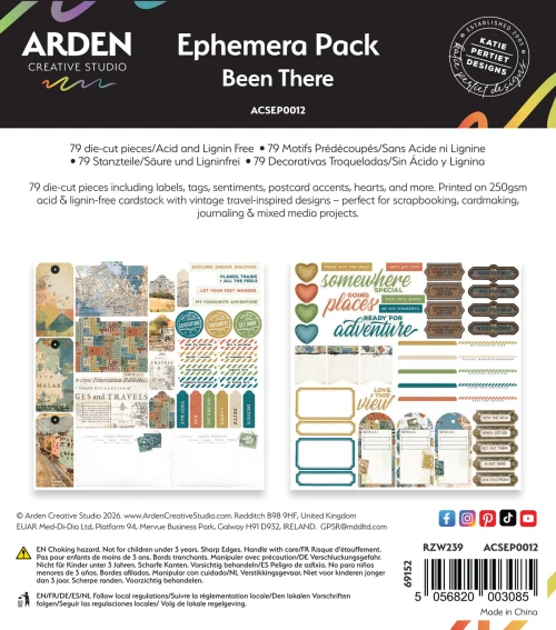 ARDEN CREATIVE STUDIO Ephemera Pack: Been There