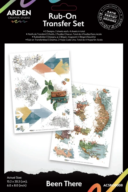 ARDEN CREATIVE STUDIO 6x8 Rub On Set: Been There