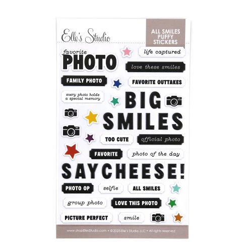 ELLE'S STUDIO Puffy Stickers: General | All Smiles