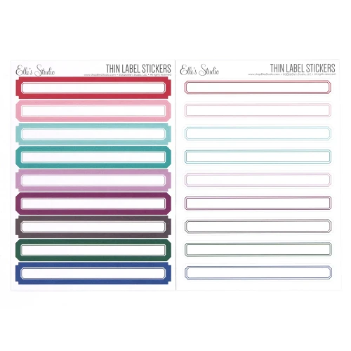 ELLE'S STUDIO Cardstock Stickers: General | Thin Labels
