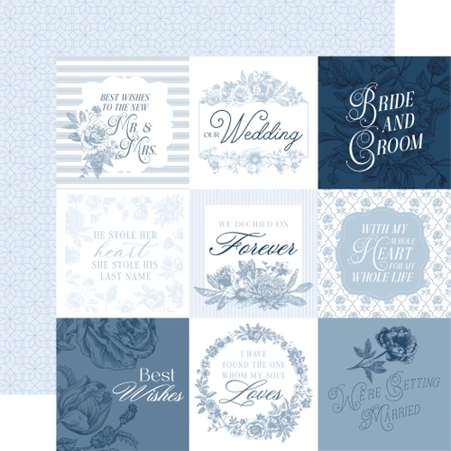ECHO PARK Save The Date 12x12 Paper: 4x4 Journaling Cards