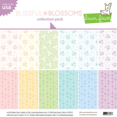 LAWN FAWN 12x12 Collection Pack: Blissful Blossoms