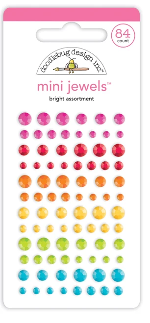 PREORDER - ships JUNE: DOODLEBUG DESIGNS Mini Jewels Assortment: Bright