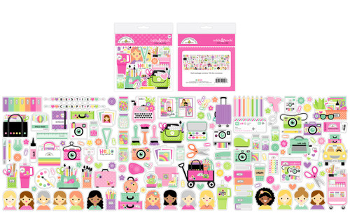 PREORDER - ships JUNE: DOODLEBUG DESIGNS Color Me Crafty Odds & Ends
