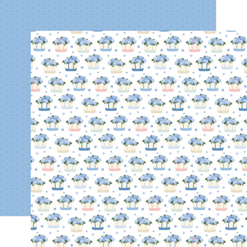 CARTA BELLA Flower Shoppe 12x12 Paper: Bag Full Of Flowers