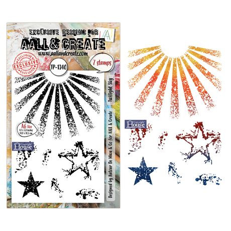 AALL AND CREATE A6 Clear Stamp #1340: Twilight Sky