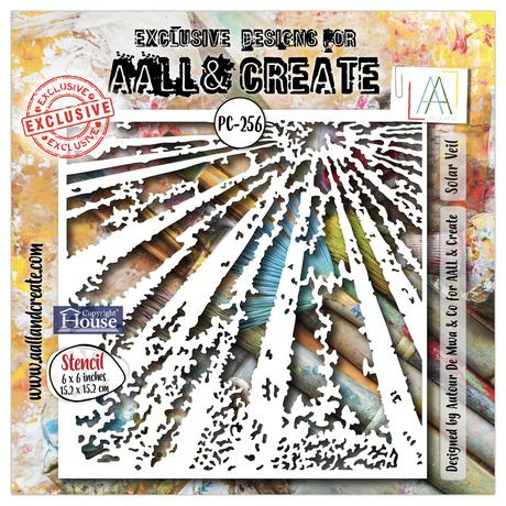 AALL AND CREATE 6x6 Stencil #256: Solar Veil