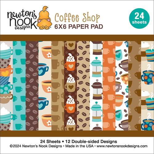 NEWTON'S NOOK DESIGNS 6x6 Paper Pad: Coffee Shop