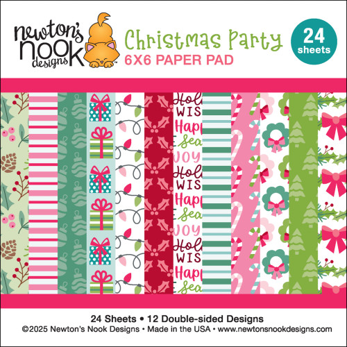 NEWTON'S NOOK DESIGNS 6x6 Paper Pad: Christmas Party