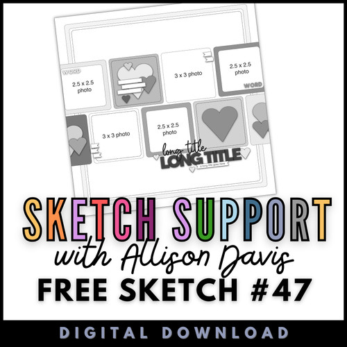 DIGITAL DOWNLOAD: Allison Davis for SG Freebies Sketch Support | Free Sketch #47
