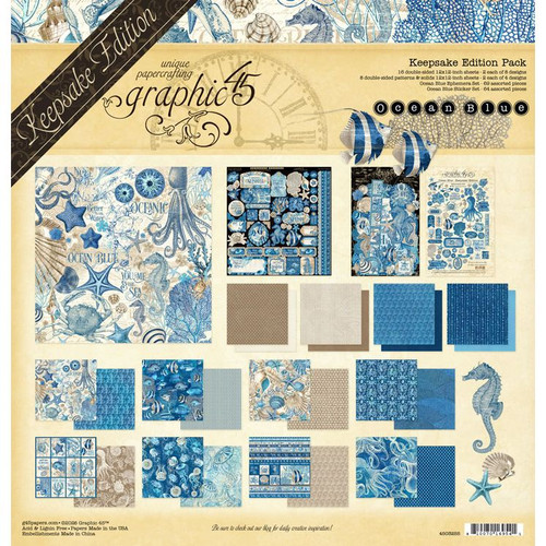 GRAPHIC 45 Keepsake Edition Pack: Ocean Blue