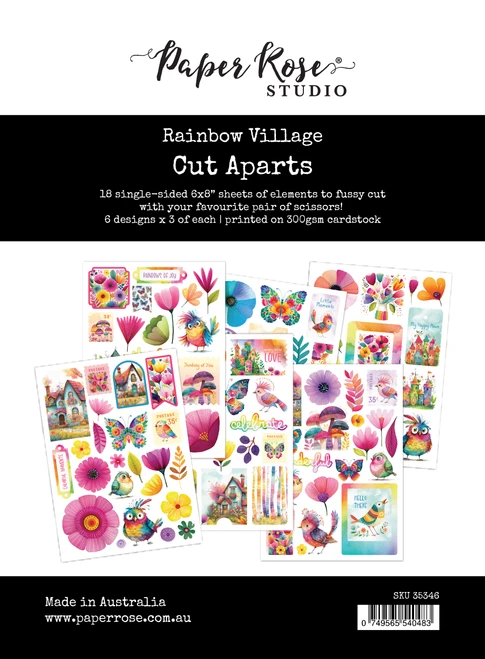 PAPER ROSE Rainbow Village Cut Aparts