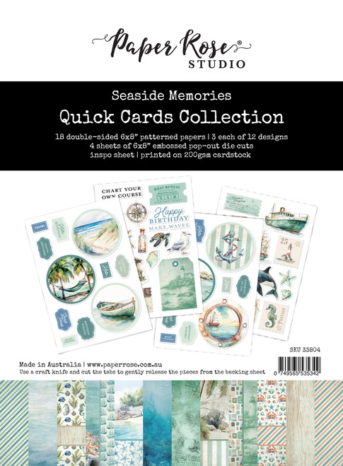 PAPER ROSE Seaside Memories Quick Cards Kit