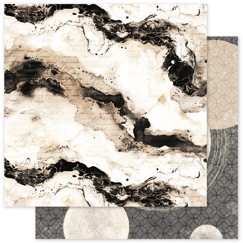PAPER ROSE Ink & Ivory 12x12 Paper: Basics C