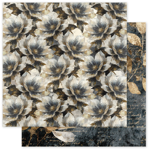 PAPER ROSE Ink & Ivory 12x12 Paper: E