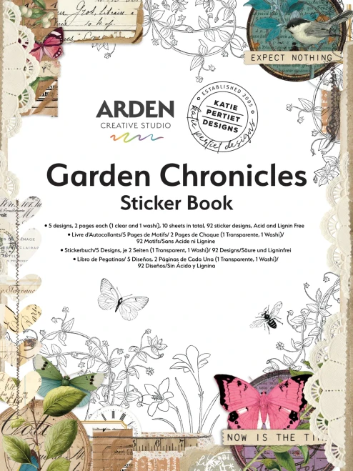 ARDEN CREATIVE STUDIO Sticker Book: Garden Chronicles