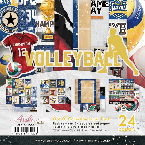 MEMORY PLACE 6x6 Paper Pack: Volleyball