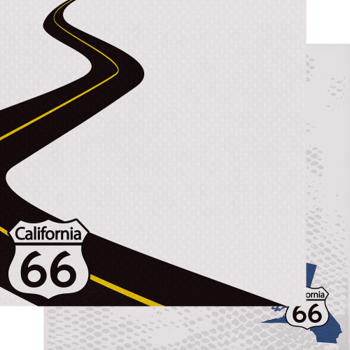 PREORDER - ships July: SSC DESIGNS Route 66 12x12 Paper: California Cruisin'