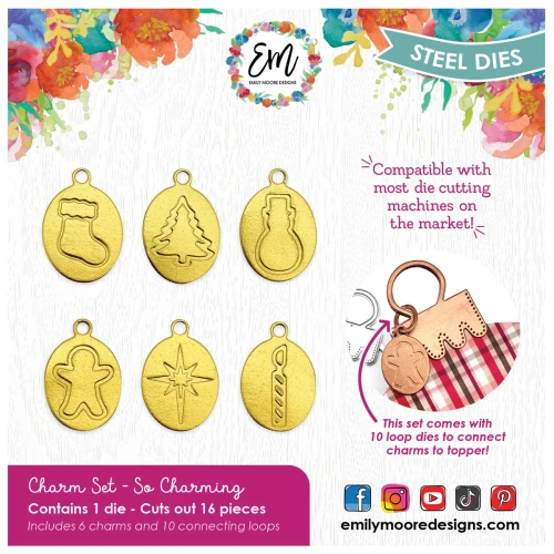 EMILY MOORE DESIGNS Die Set: So Charming - Ornament Charm