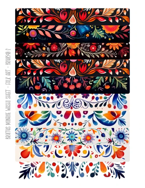 BRUTUS MONROE Washi Sheets: Folk Art