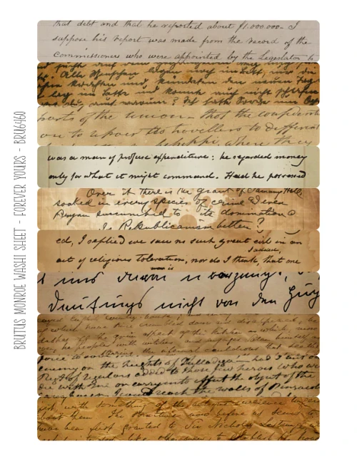 BRUTUS MONROE Washi Sheets: Forever Yours