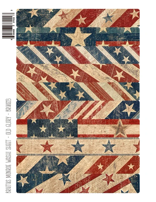 BRUTUS MONROE Washi Sheets: Old Glory