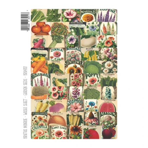BRUTUS MONROE Washi Sheets: Garden Seeds