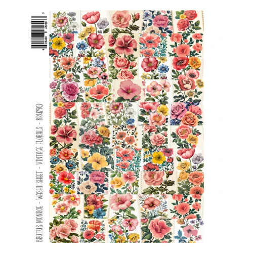 BRUTUS MONROE Washi Sheets: Vintage Florals