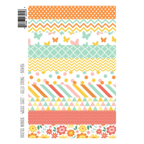 BRUTUS MONROE Washi Sheets: Hello Spring