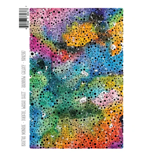 BRUTUS MONROE DuoFoil Washi Sheets: Rainbow Galaxy