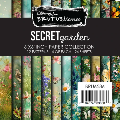 BRUTUS MONROE 6x6 Paper Pad: Secret Garden