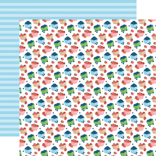 ECHO PARK Fresh Picked 12x12 Paper: Locally Grown Berries