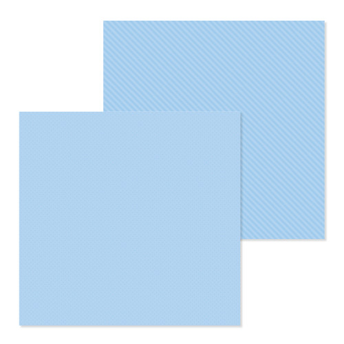 PREORDER - ships in July: DOODLEBUG DESIGNS 12x12 Dots/Stripe Petite Prints - Bubble Blue (25 sheets)