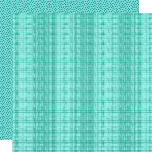 PREORDER - ships in July: BELLA BLVD Bella Besties 12x12 Graph & Dot Cardstock - Gulf (25 sheets)