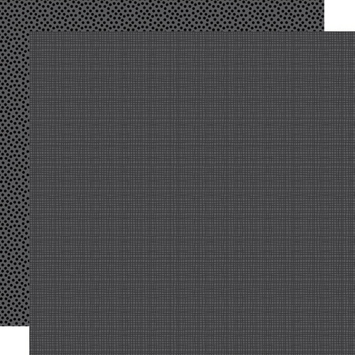 PREORDER - ships in July: BELLA BLVD Bella Besties 12x12 Graph & Dot Cardstock - Black (25 sheets)