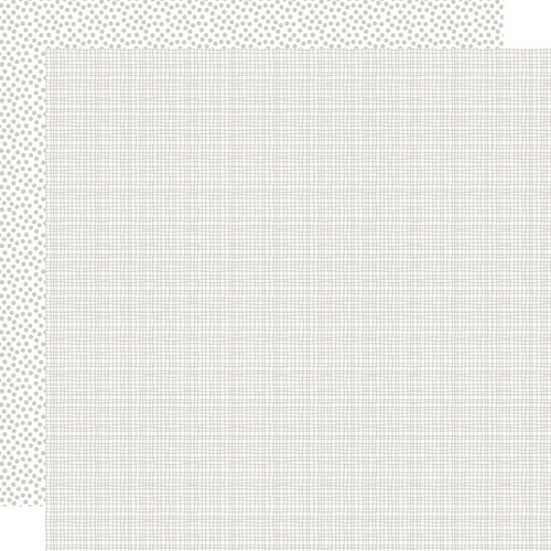 PREORDER - ships in July: BELLA BLVD Bella Besties 12x12 Graph & Dot Cardstock - White (25 sheets)