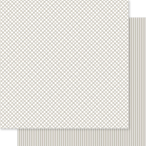PREORDER - ships in July: BELLA BLVD Bella Besties 12x12 Gingham & Stripes Cardstock - Scallop (25 sheets)