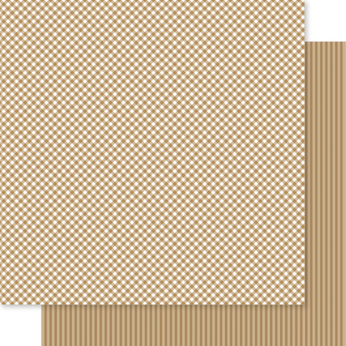 PREORDER - ships in July: BELLA BLVD Bella Besties 12x12 Gingham & Stripes Cardstock - Pony (25 sheets)