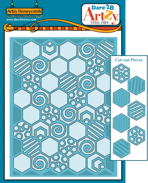 DARE 2B ARTZY Cutting Die: Artzy Honeycomb (A2 size)