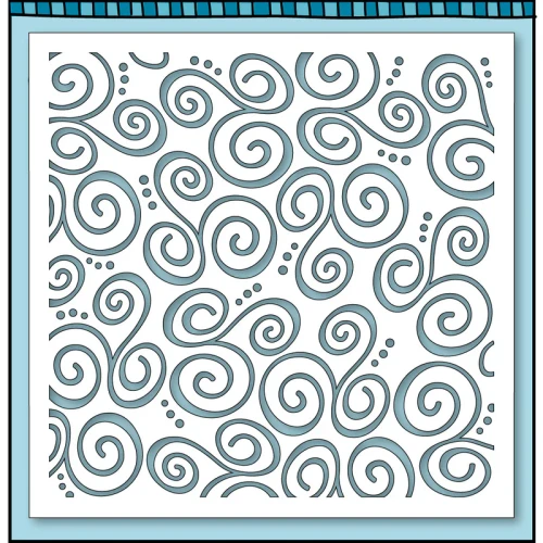 DARE 2B ARTZY 6x6 Stencil: Swirl