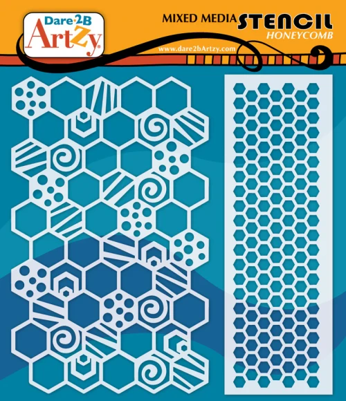 DARE 2B ARTZY 6x6 Stencil: Honeycomb
