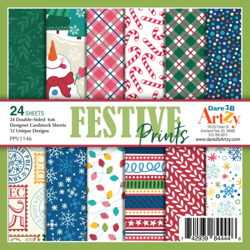 DARE 2B ARTZY 6x6 Paper Pack: Festive Prints