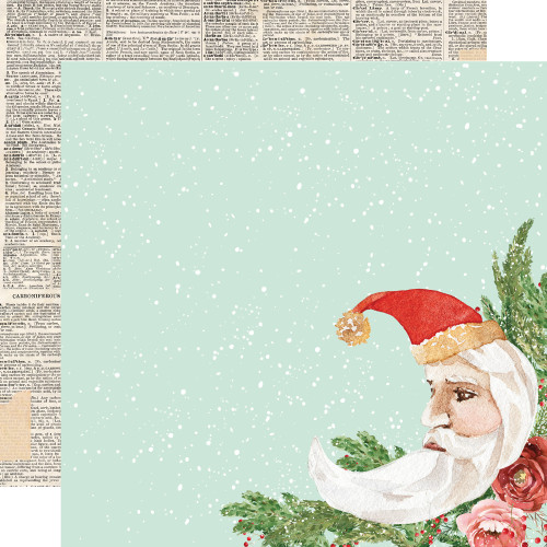 PREORDER - ships September: SIMPLE STORIES Simple Vintage Evergreen Memories 12x12 Paper: Holiday Wishes