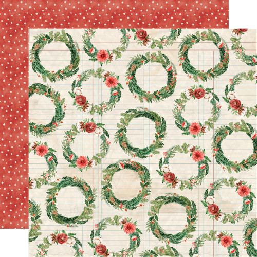 PREORDER - ships September: SIMPLE STORIES Simple Vintage Evergreen Memories 12x12 Paper: Merry Days