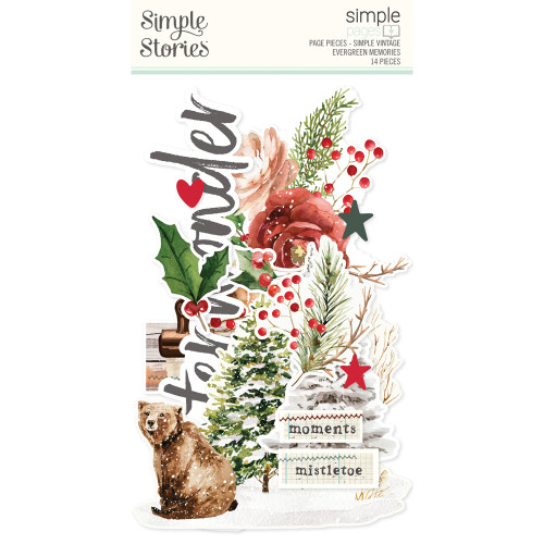 PREORDER - ships September: SIMPLE STORIES Simple Vintage Evergreen Memories Simple Pages Page Pieces
