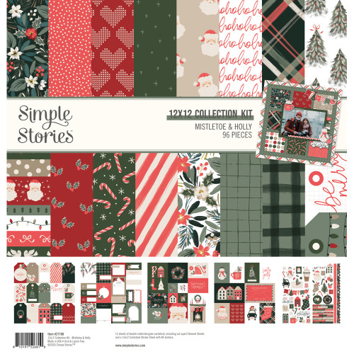 PREORDER - ships September: SIMPLE STORIES Mistletoe & Holly Collection Kit