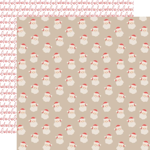 PREORDER - ships September: SIMPLE STORIES Mistletoe & Holly 12x12 Paper: Naughty Or Nice