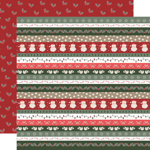 PREORDER - ships September: SIMPLE STORIES Mistletoe & Holly 12x12 Paper: Holiday Favorites