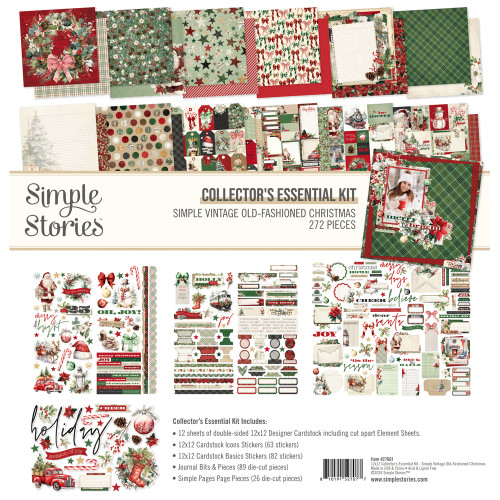 PREORDER - ships September: SIMPLE STORIES Simple Vintage Old-Fashioned Christmas Collector's Essential Kit
